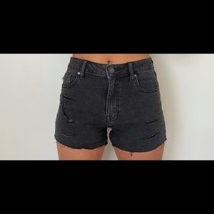 Vigos black jean shorts